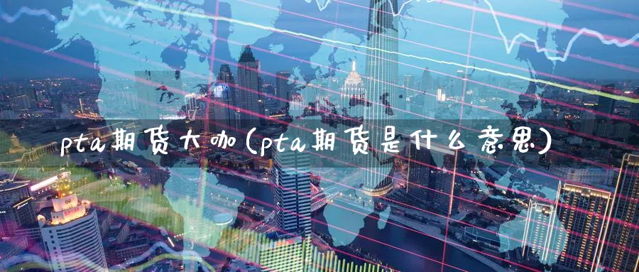 pta期货大咖(pta期货是什么意思)_https://www.tian1ad.com_黄金期货_第1张