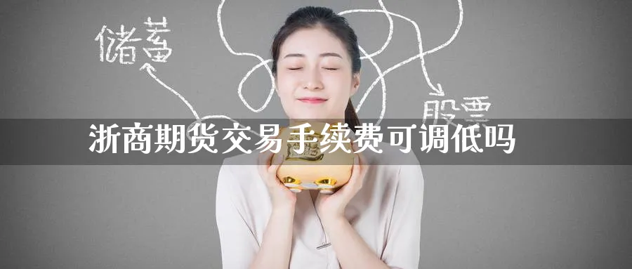 浙商期货交易手续费可调低吗_https://www.tian1ad.com_黄金直播室_第1张