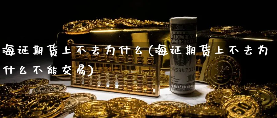 海证期货上不去为什么(海证期货上不去为什么不能交易)_https://www.tian1ad.com_黄金期货_第1张