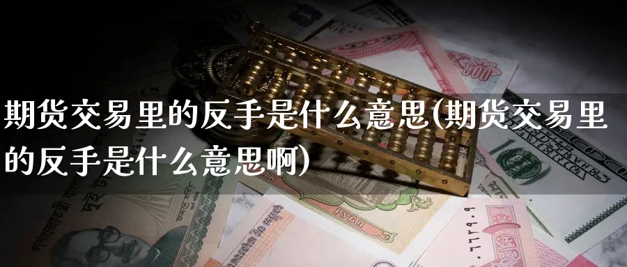 期货交易里的反手是什么意思(期货交易里的反手是什么意思啊)_https://www.tian1ad.com_铜期货_第1张