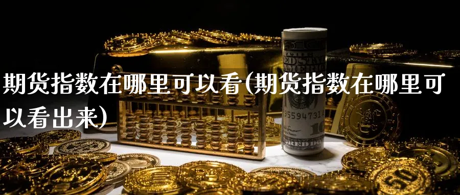 期货指数在哪里可以看(期货指数在哪里可以看出来)_https://www.tian1ad.com_黄金期货_第1张