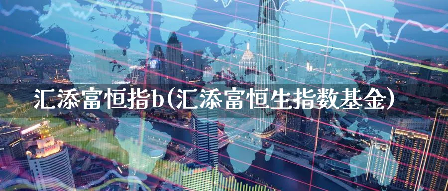 汇添富恒指b(汇添富恒生指数基金)_https://www.tian1ad.com_铜期货_第1张