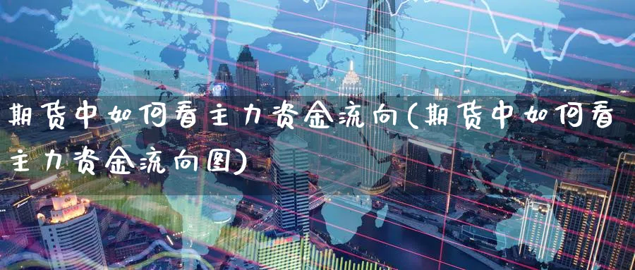 期货中如何看主力资金流向(期货中如何看主力资金流向图)_https://www.tian1ad.com_黄金直播室_第1张