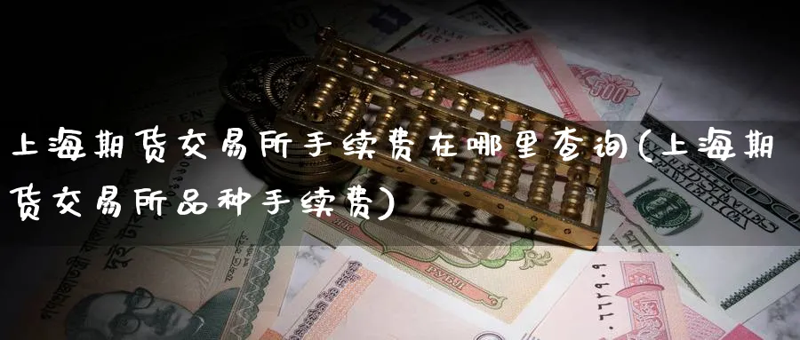 上海期货交易所手续费在哪里查询(上海期货交易所品种手续费)_https://www.tian1ad.com_铜期货_第1张