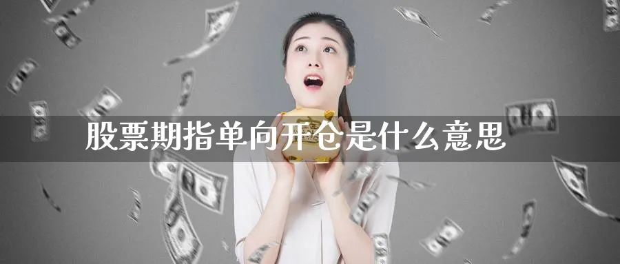 股票期指单向开仓是什么意思_https://www.tian1ad.com_黄金期货_第1张