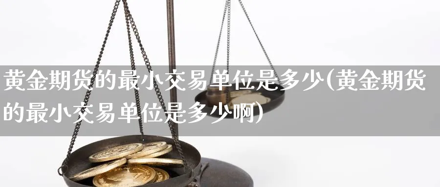 黄金期货的最小交易单位是多少(黄金期货的最小交易单位是多少啊)_https://www.tian1ad.com_铜期货_第1张