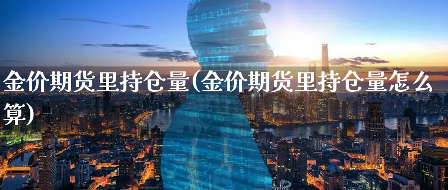 金价期货里持仓量(金价期货里持仓量怎么算)_https://www.tian1ad.com_期货学院_第1张