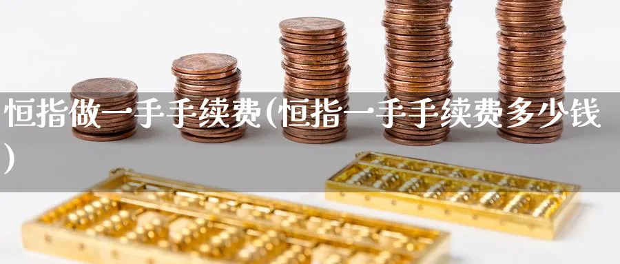 恒指做一手手续费(恒指一手手续费多少钱)_https://www.tian1ad.com_期货学院_第1张