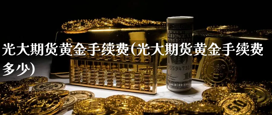 光大期货黄金手续费(光大期货黄金手续费多少)_https://www.tian1ad.com_铜期货_第1张