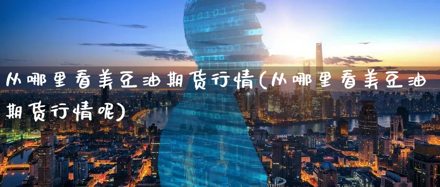 从哪里看美豆油期货行情(从哪里看美豆油期货行情呢)_https://www.tian1ad.com_期货学院_第1张